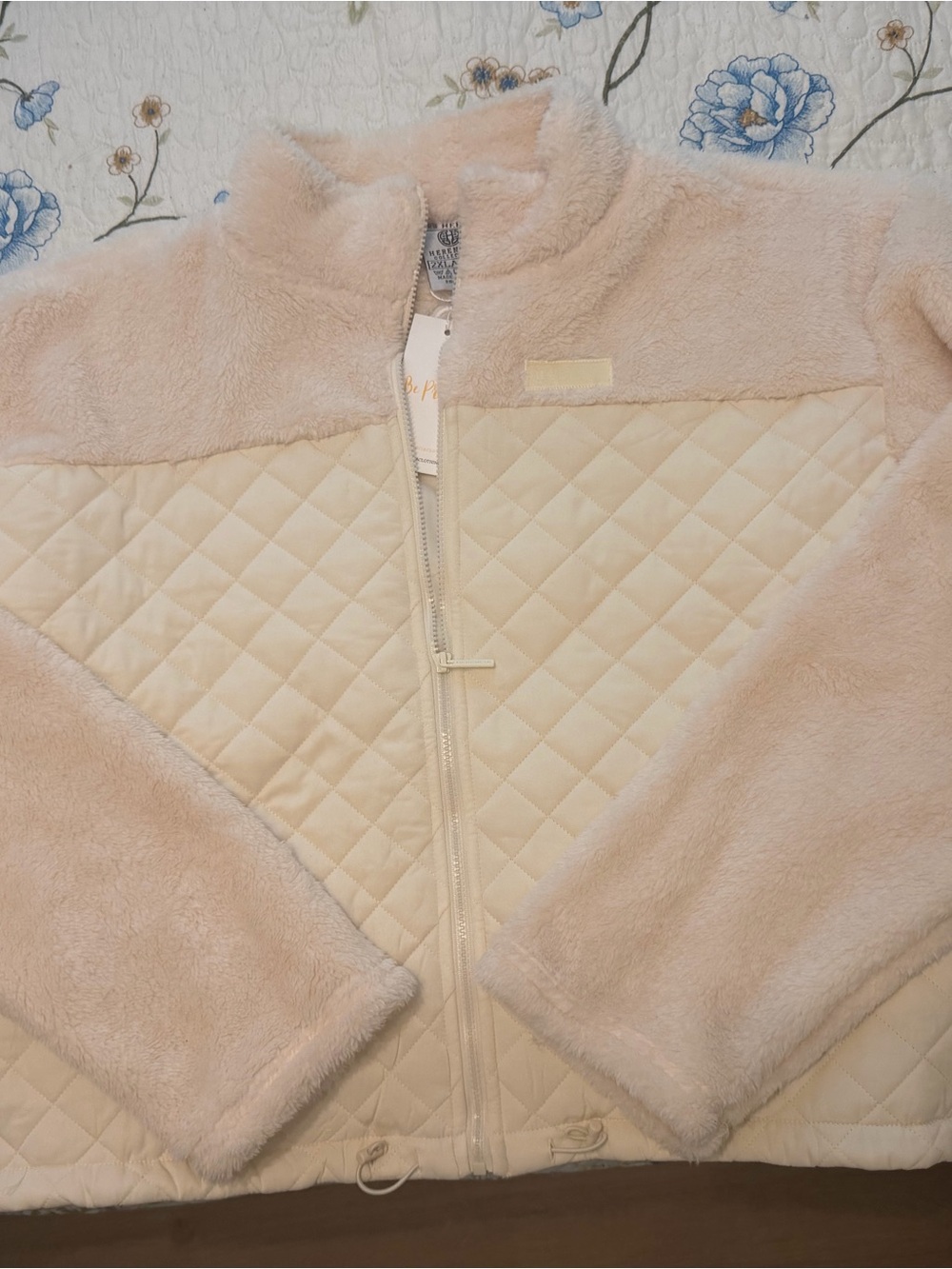 Cozy Cream Quilted & Plush Puffer Jacket